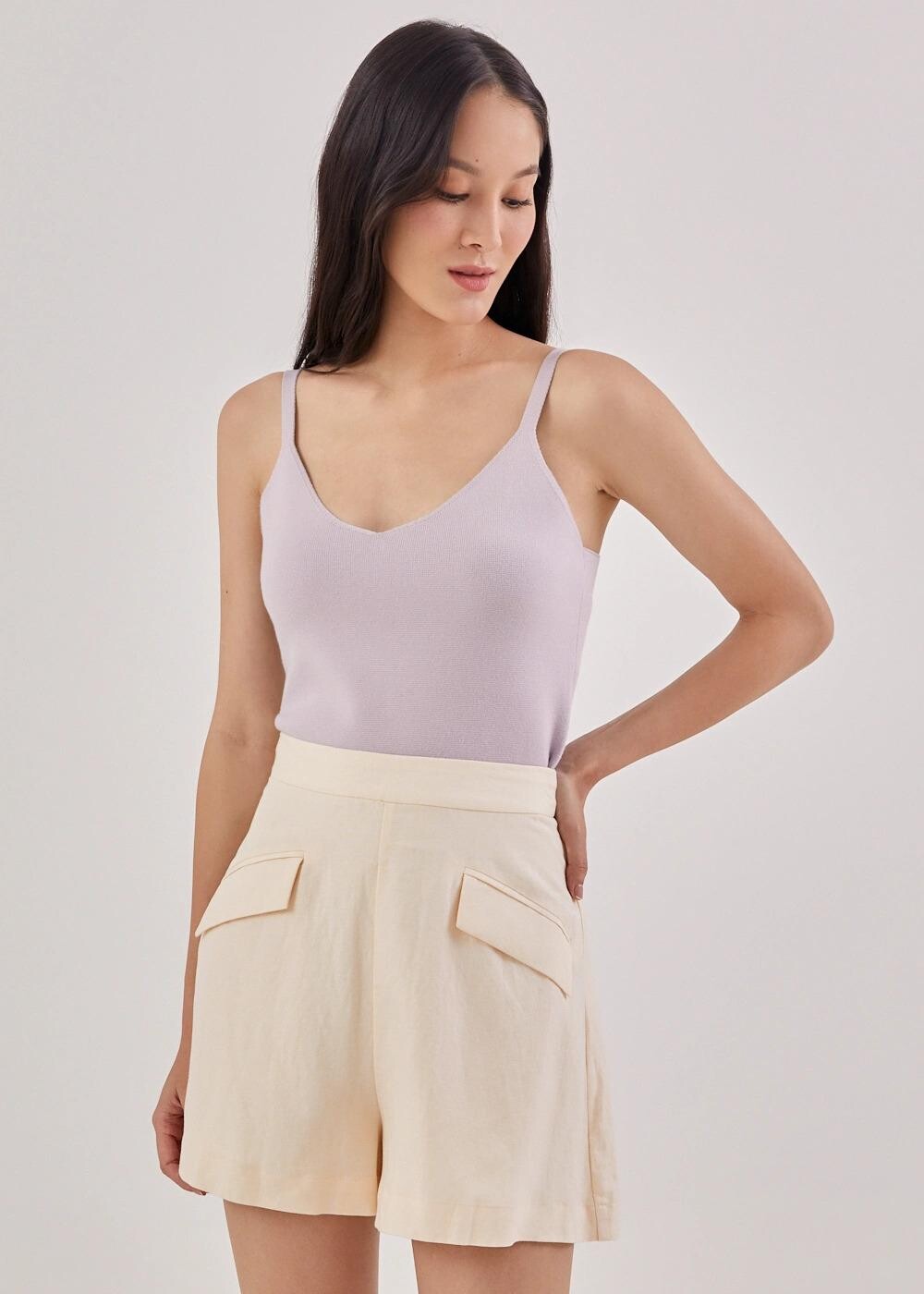 Ellis Linen Flap Pocket Shorts [CREAM] 折後價：$89 (3折) 原價：$299